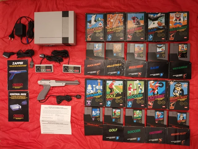 Console Nintendo NES ASD avec accessoires et ses 10 jeux ASD
