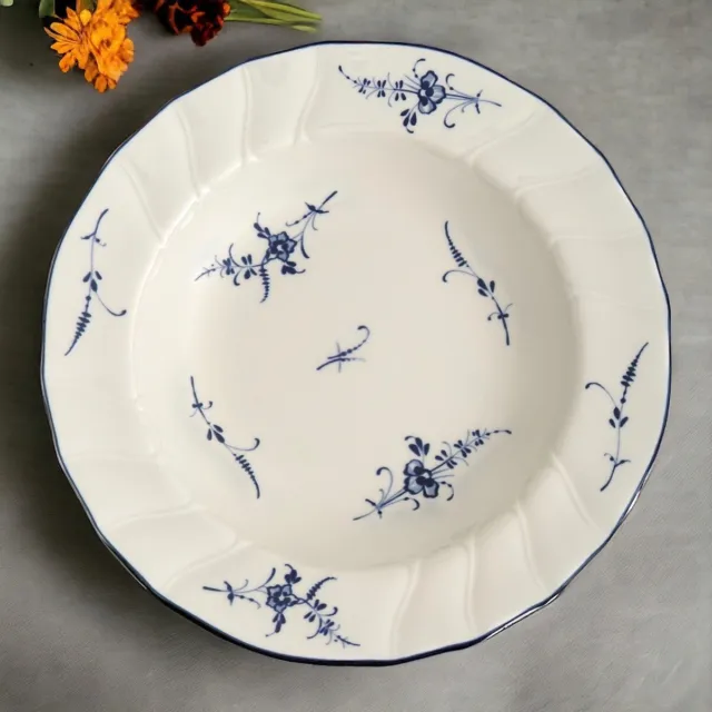 VILLEROY & BOCH x4 Old Luxembourg Deep Plate/ Soup Bowl 9.25” Blue & White ‘NEW’