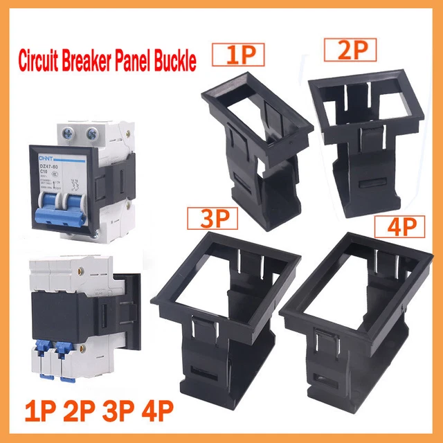 MCB Panel Snap Buckle Mounting Bracket 1/2/3/4 Pole Circuit Breaker Accessories