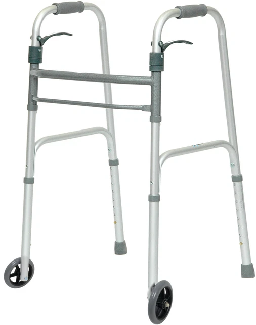 Roscoe Medical WKAAWSL 350 lb Trigger with Wheels Walker, Aluminum Adult - C