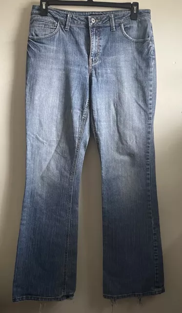 ANA A New Approach Women's Blue Denim Straight Leg Medium Wash Jeans Size 12T