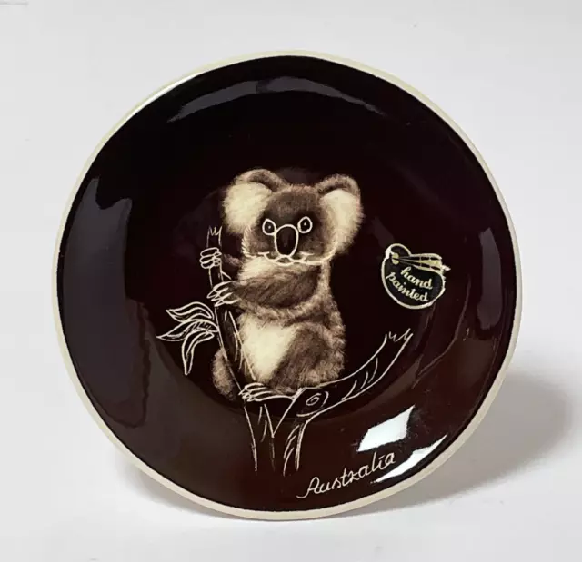 Vintage The Little Sydney Pottery Hand Painted Koala Tourist Ware Wall Plate
