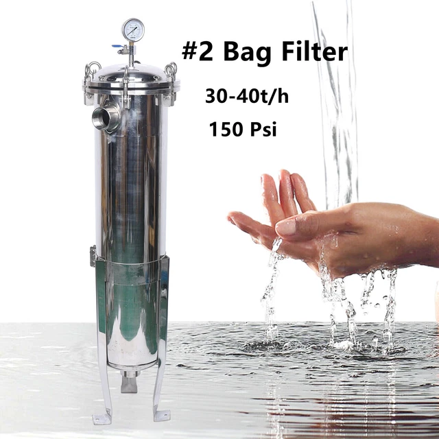 #2 Bag Filter Housing Industrial Sock Filter Good Sealing Stainless Steel 304