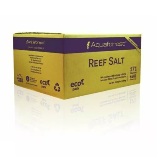 AQUAFOREST REEF SALT 25kg REFILL CONSTANT COMPOSITION CORAL MARINE AQUARIUM TANK