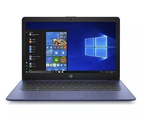HP Stream Laptop 14" AMD Dual-Core A4-9120E 4 GB 64 GB W10 Home 14-ds0050nr Blue