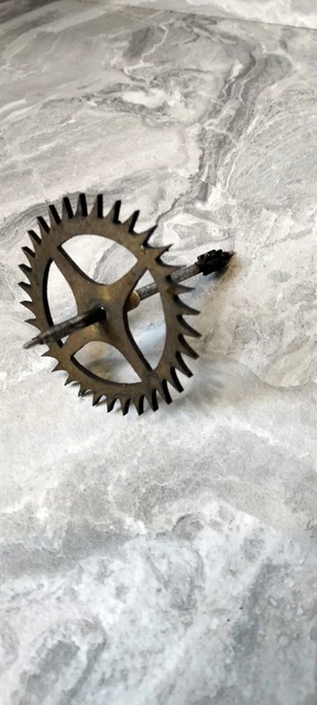 Roue Et Engrenage En Laiton Pour Horloge Comtoise - Pièce D'horlogerie De Rechange