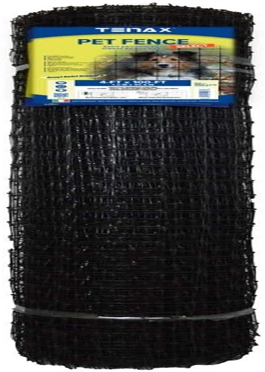 Tenax 2A140073 Pet Fence Select Pet Fence, Black, 4' X 100'