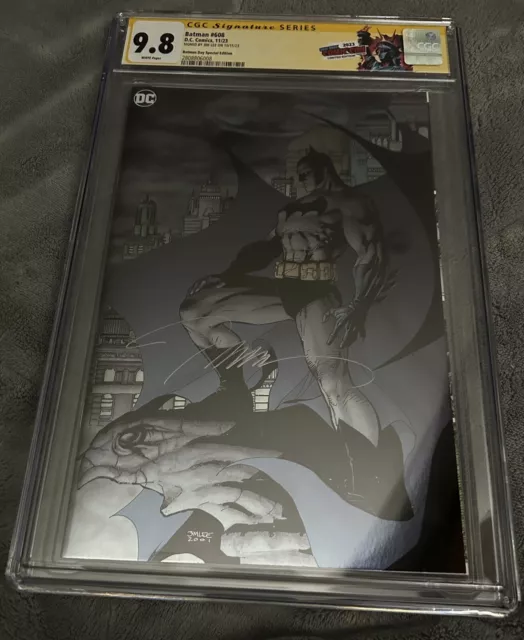 Batman #608 11/23 DC Batman Day Special Virgin Foil CGC 9.8 Signed by Jim Lee