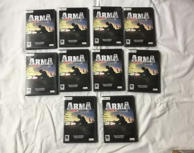 Arma Queen's Gambit Lot De 10 Jeux Neuf Sans Blister Pour Pc Cd-Rom Pal En Vf