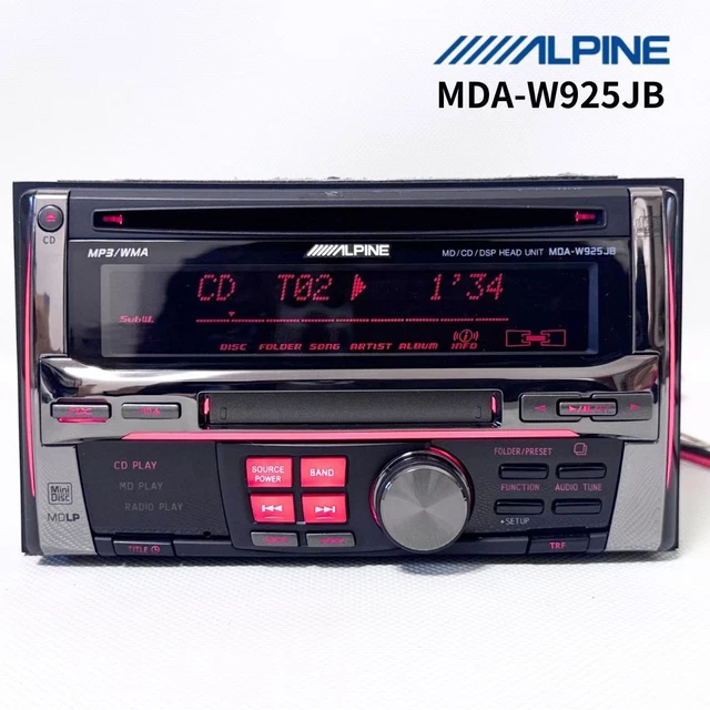 アルパイン　CD/MD/ラジオ　MDA-W925JB　中古品 83621-A]アルパイン MD&frasl;CD MDA-W925JB 良好