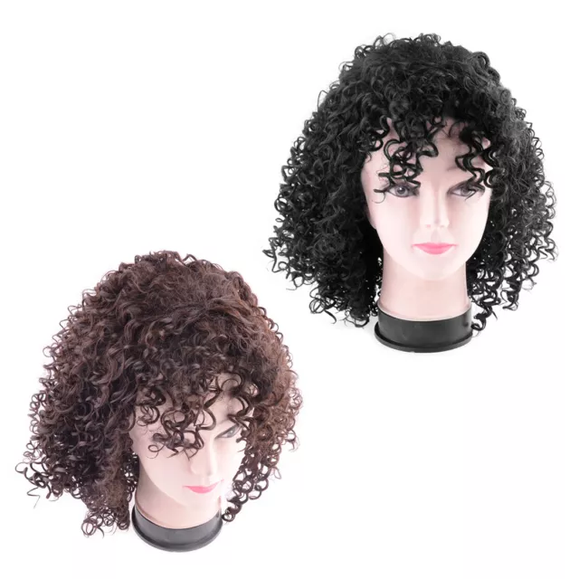 Short Hair Wig Women's Afro Kinky Curly Synthetic Full Wigs