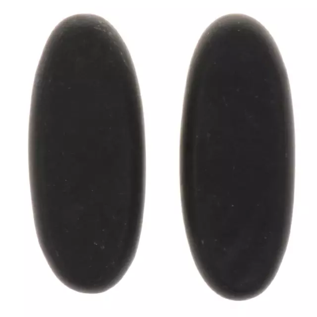 Lot de 2 pierres chaudes en basalte noir de qualité supérieure pour massage