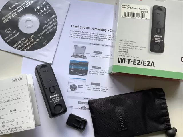 Canon WFT-E2 wireless file Transmitter - Boxed & Case