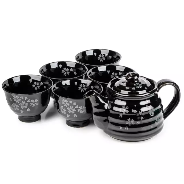 Ginsai Sakura Japanese Tea Pot Set Made in Japan