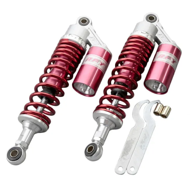 320mm Motorcycle Air Shock Absorber Fit 150cc-750cc street bikes Scooters Red