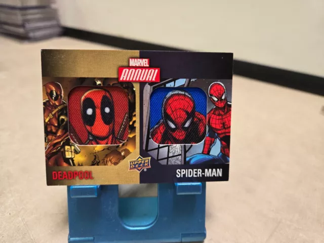 2016 Upper Deck Marvel Annual Character SP Deadpool Spider-Man Dual Patch