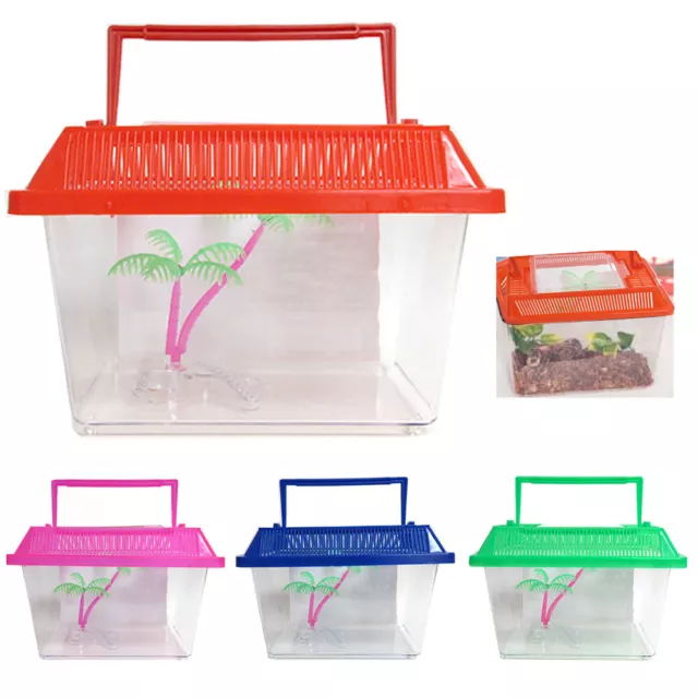 Aquarium Starter Kit Fish Tank 0.3 Gallon Carrier Reptile Turtle Frog Terrarium