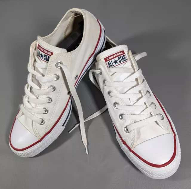 Converse Chuck Taylor All Star Size Mens 7 Wo's 9 Unisex White Model-M7652 Read