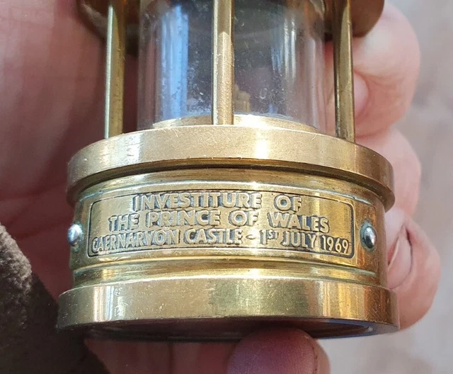 1969 Vintage Miners Lamp E Thomas & Williams Ltd Aberdare  Investiture 4