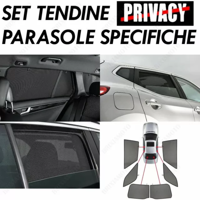 4 Tendine Parasole Per Finestrini Laterali Auto Universali Magnetiche,  Disponibili Nere, Grigie, Beige