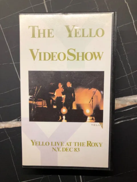 💛 VHS Yello ‎– The Yello Video Show - Live At The Roxy NY Dec 1983 PAL