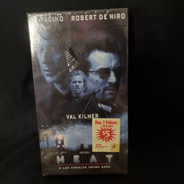 HEAT, VHS 1995 Robert De Niro, Al Pacino & Val Kilmer Good EUR 0,91