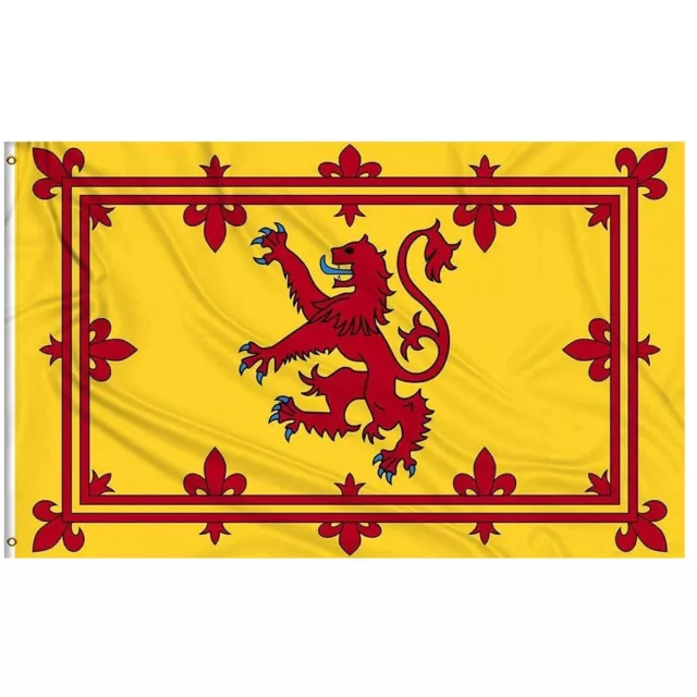 Rampant Lion Scottish Royal Banner of Scotland Rugby Football Flag Large 5x3ft