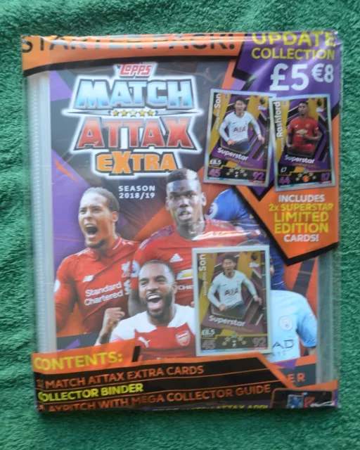 Match Attax Extra 2018-19 Starter Pack Sigillato