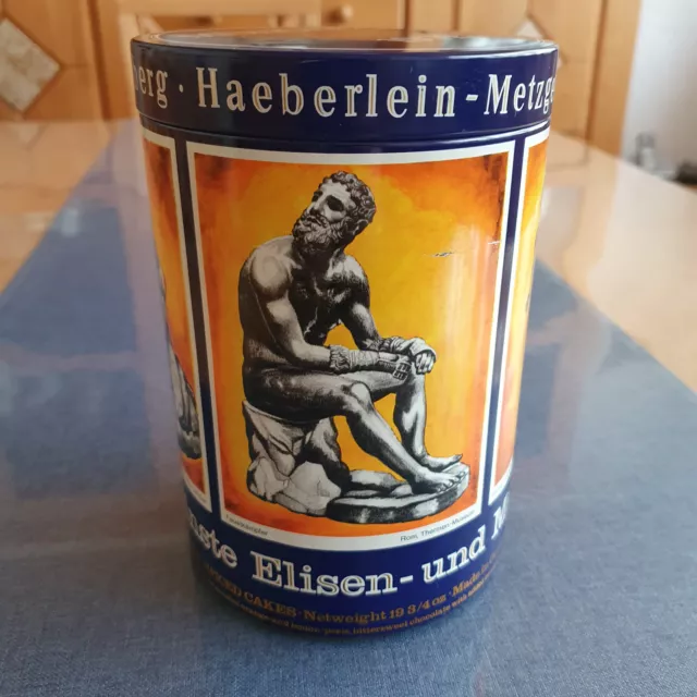 Alte Haeberlein Metzger Nürnberg Lebkuchen Blechdose 1972 gebraucht