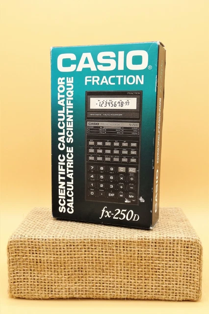 Casio Fx-250d fraccion scentific calculator, funcionando, año 1991