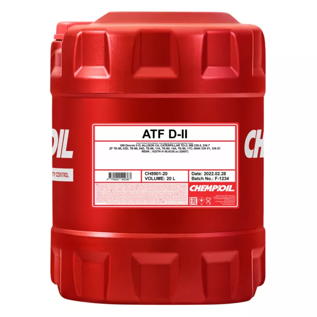 CHEMPIOIL ATF D-II Automatikgetriebeöl, 20 Liter