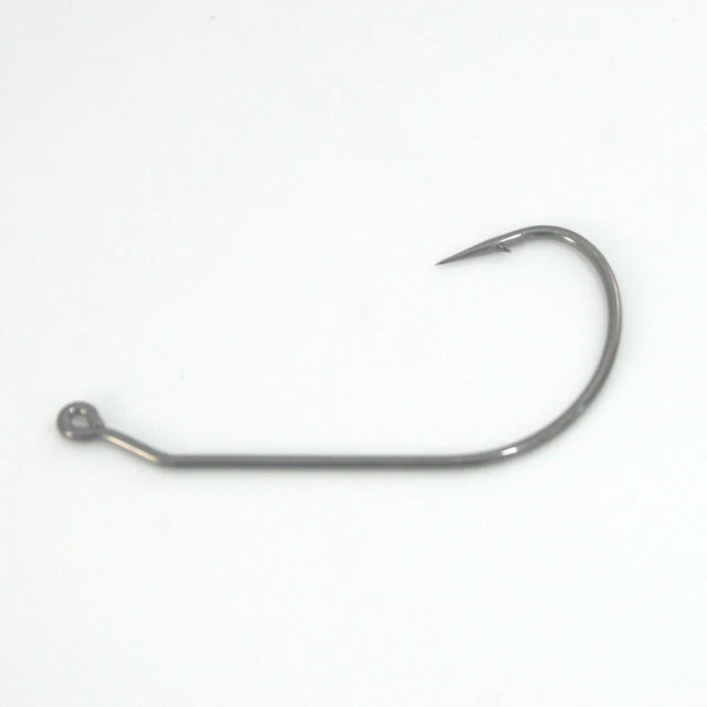 Mustad 91768 Needle Point Wide Gap Black Nickel Jig Hooks – 1000 Pack (Choose Size)
