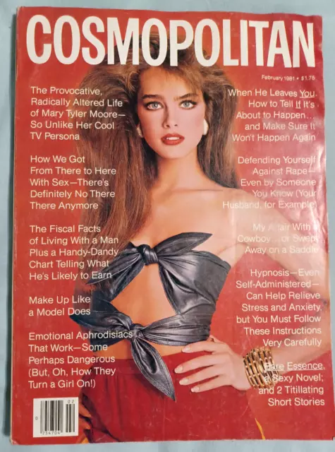 BROOKE SHIELDS Cosmopolitan Magazine February 1981 BY SCAVULLO No Label Exc. CM1