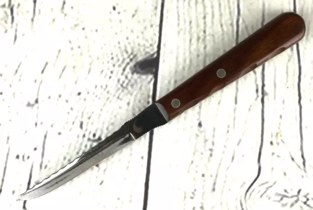 Case XX Stainless Kitchen Knife P Bar Serrated Straight Wood Handle Scarce