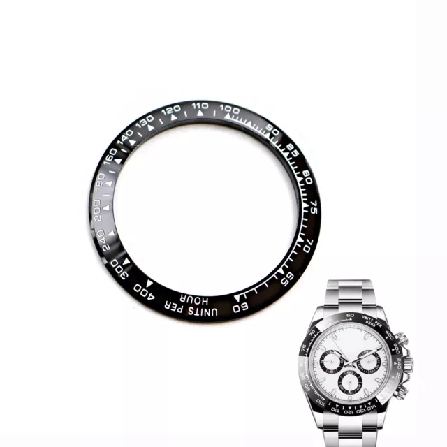LUNETTA NERA PER Rolex Daytona 40mm Ceramica 116500 XX Inserto in