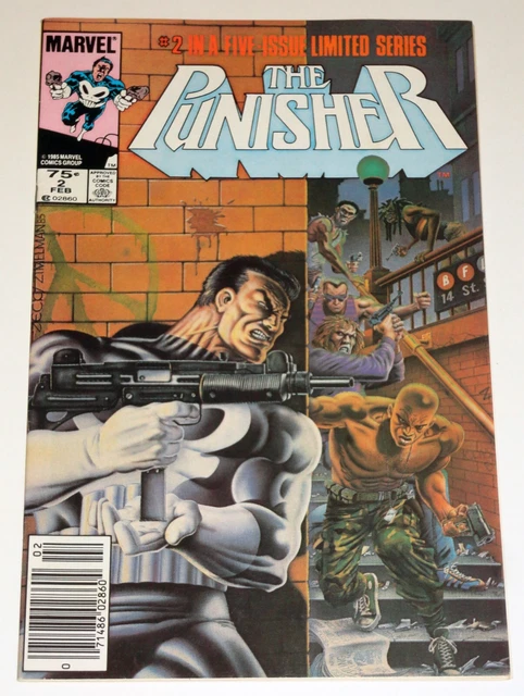 The Punisher Limited Series #2 - NEWSSTAND EDITION - Classic Mike Zeck