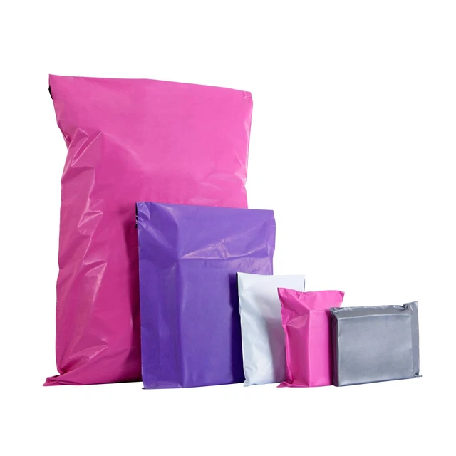 COLOURED MAILING BAGS Strong Polythene Postage Plastic Postal Mail Seal