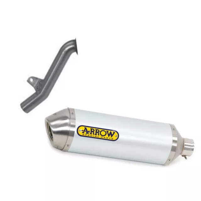 Silencieux Arrow Pour Honda Xl 650 V Transalp 2000 > 2007 Race-Tech Alu Inox