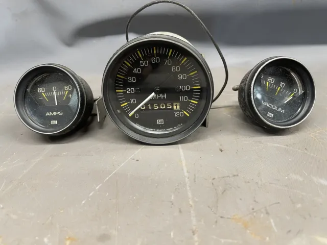 Vintage Stewart Warner 120 Mph Speedometer Drag Racing Rat Hot Rod Ford Chevy