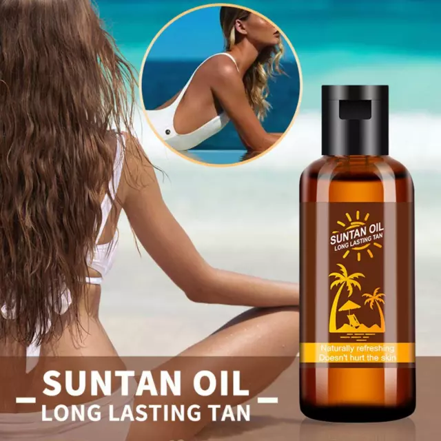 Beaches Tanning Lotion Tanning Oil Dark Natural Bronzer Bed Lotion Neu Q8H0