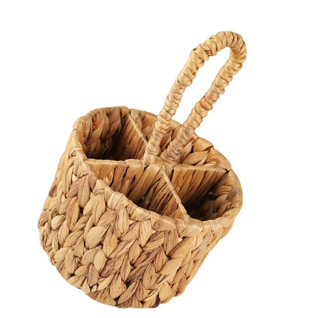 CNKOO Panier En Osier De Jonc De Mer Pot De Fleurs Suspendu Pliable En Rotin Panier à Linge Sale Tissé