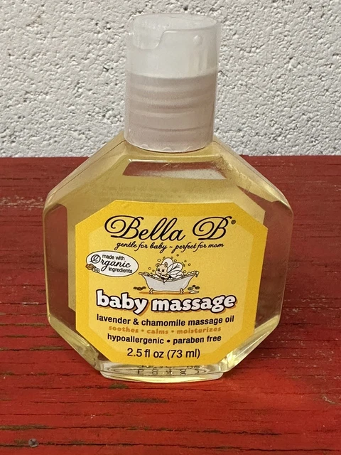 NEW Bella B baby massage oil rub on tummy soothes colicky & gassy babies 2.5 oz