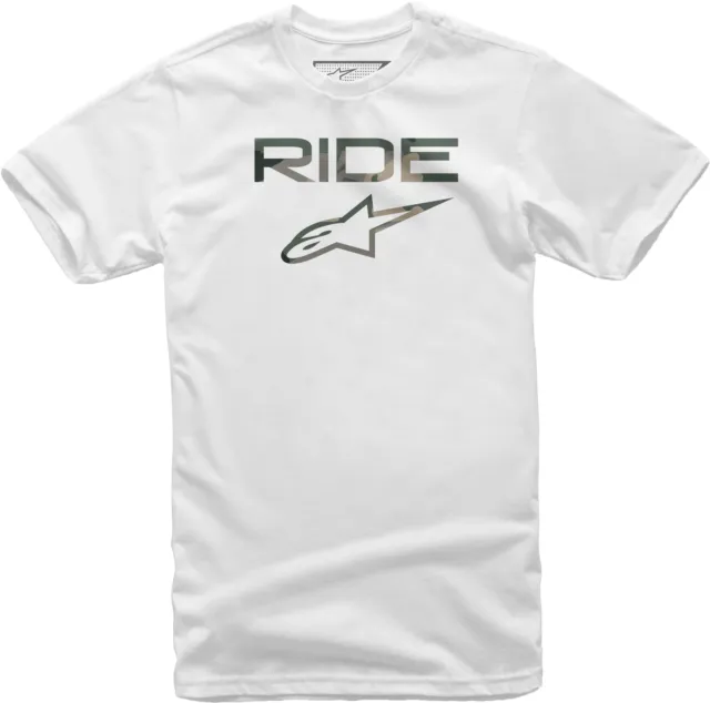 Alpinestars Ride 2.0 Camo T-Shirt White Lg