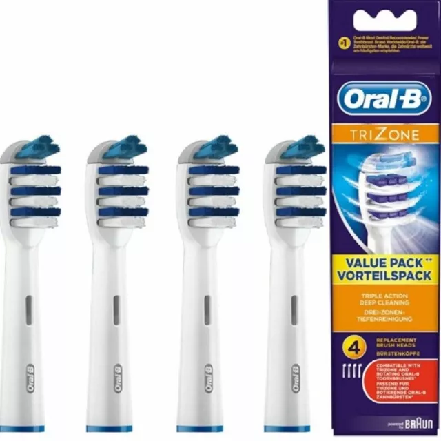 Braun Oral-B Trizone Electric Toothbrush Replacement Brush Heads 4pk