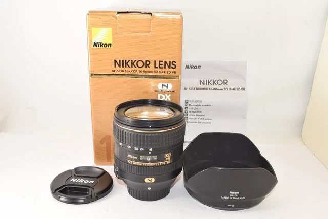 NIKON AF-S VR DX NIKKOR ED 16-80mm f/2.8-4E SWM IF ASPH. Lens [Near Mint]