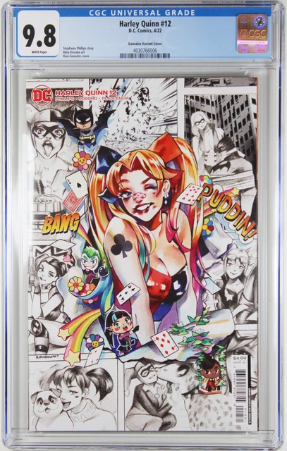 Harley Quinn #12 (1:25 Rian Gonzales Ratio Variant) ~ Cgc Graded 9.8 Nm/M