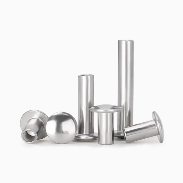M5 SUS304 STEEL Semihollow rivets screw small thin round head rivet