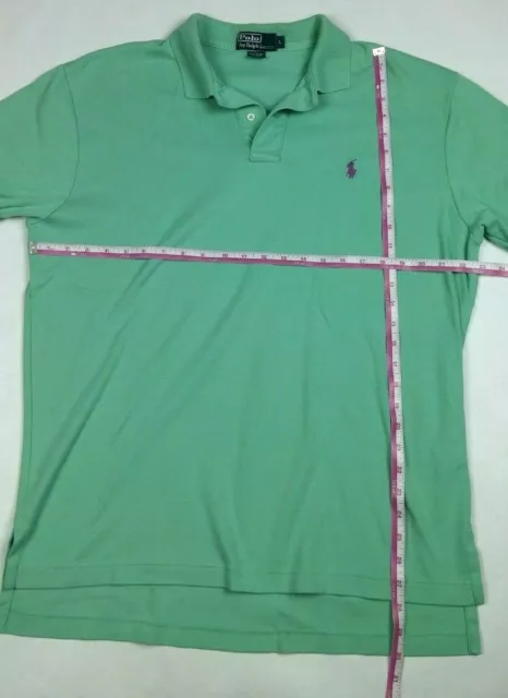 RALPH LAUREN MEN'S Polo Shirt Large Blue Green Short Sleeve $12.00 ...