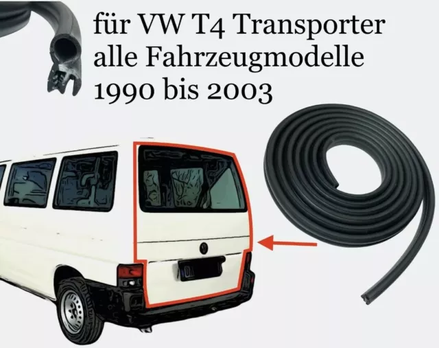 Heckklappen Rahmen Dichtung für VW T4 Bus Kasten alle Modele 1990-03  721827705B