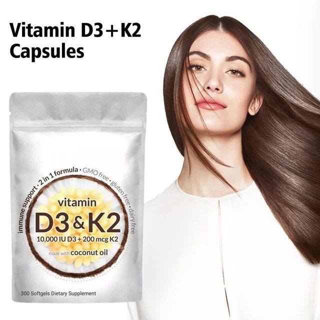 VITAMIN D3 K2 Supplement Softgels, 300 Softgels NEW £12.29 PicClick UK